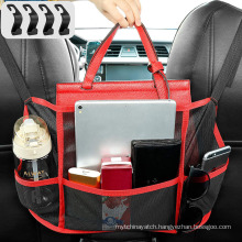 Car Net Pocket Handbag Holder Seat Back Organizer Mesh Large Capacity Bag for Purse Storage Phone Documents Pocket